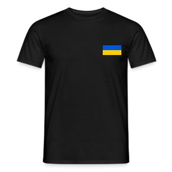 Ukraine - Men's T-Shirt - black - Front - AI Model Male 178 light (178cm)