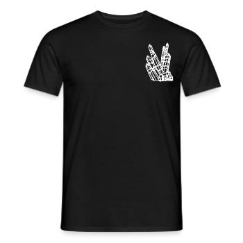 Idée cadeau motif de gros cristaux - T-shirt homme - noir - Devant - AI Model Male 178 light (178cm)