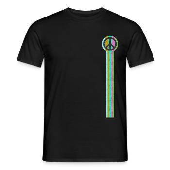 Peace Light Edition - Chemise - T-shirt homme - noir - Devant - AI Model Male 178 light (178cm)