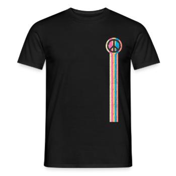 Paix Paix Amour Paix - T-shirt homme - noir - Devant - AI Model Male 178 light (178cm)