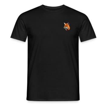 FOX - Männer T-Shirt - Schwarz - Vorne - AI Model Male 178 light (178cm)