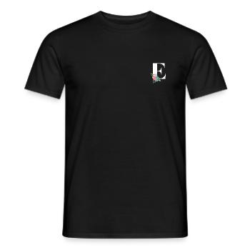 Buchstabe E personalisiertes Geschenk Alphabet Vorname Weihnachten - Männer T-Shirt - Schwarz - Vorne - AI Model Male 178 light (178cm)