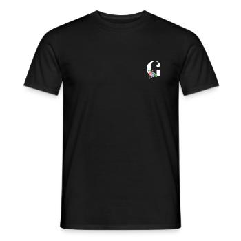 Letter G personalized gift alphabet first name Christmas - Men's T-Shirt - black - Front - AI Model Male 178 light (178cm)