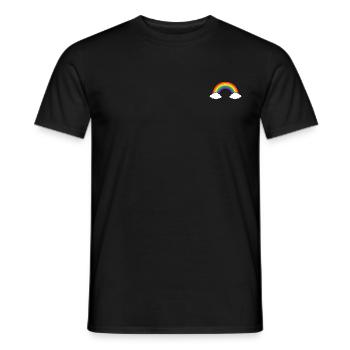 Arc en ciel arc en ciel - T-shirt homme - noir - Devant - AI Model Male 178 light (178cm)