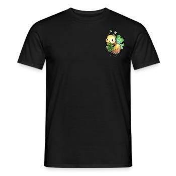 Klee Biene - Männer T-Shirt - Schwarz - Vorne - AI Model Male 178 light (178cm)