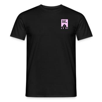 Black Lives Matter BLM Pink - Männer T-Shirt - Schwarz - Vorne - AI Model Male 178 light (178cm)
