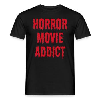Accro aux films d’horreur - T-shirt homme - noir - Devant - AI Model Male 178 light (178cm)