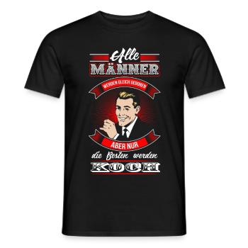 Koch - Beste Männer - Männer T-Shirt - Schwarz - Vorne - AI Model Male 178 light (178cm)