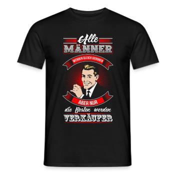 Verkäufer - Beste Männer - Männer T-Shirt - Schwarz - Vorne - AI Model Male 178 light (178cm)