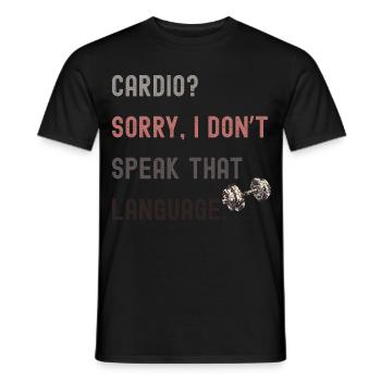Lustiges Gym Design für Kraftsport Fans - Männer T-Shirt - Schwarz - Vorne - AI Model Male 178 light (178cm)