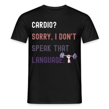 Lustiges Gym Design für Kraftsport Fans - Männer T-Shirt - Schwarz - Vorne - AI Model Male 178 light (178cm)