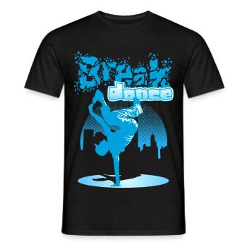 City breakdance - Männer T-Shirt - Schwarz - Vorne - AI Model Male 178 light (178cm)