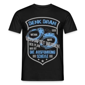Lustige Gauner Spruch - Männer T-Shirt - Schwarz - Vorne - AI Model Male 178 light (178cm)