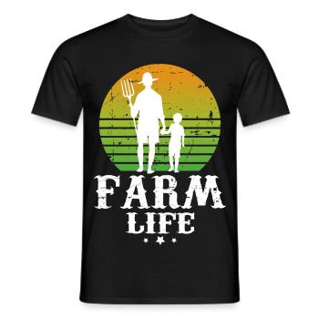 Campagne - T-shirt homme - noir - Devant - AI Model Male 178 light (178cm)