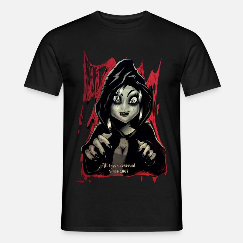 2 Vampire - Männer T-Shirt - Schwarz