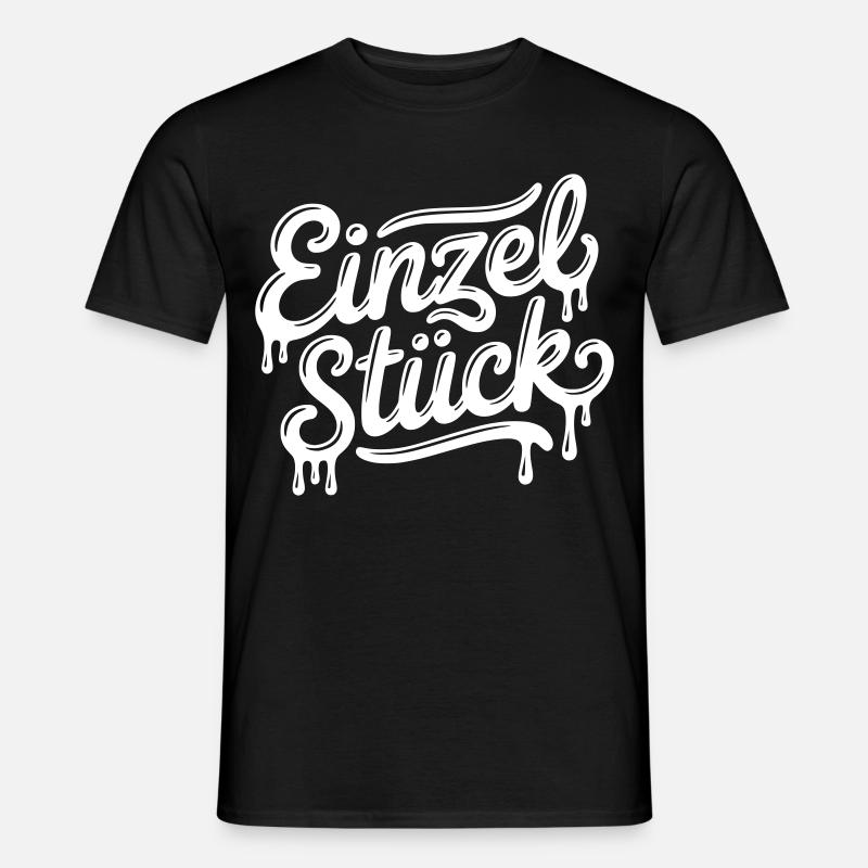 Einzelstück (Farbe änderbar Personalisierung) - Männer T-Shirt - Schwarz