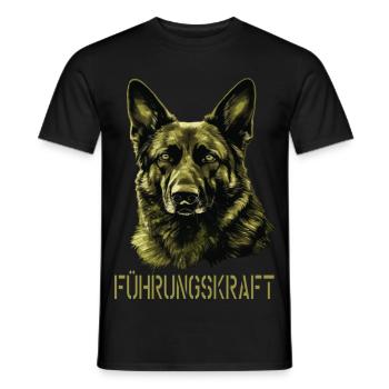 German Shepherd Executive German Shepherd - Men's T-Shirt - black - Front - AI Model Male 178 light (178cm)