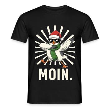 Nordsee Ostsee Moin Möwe Nordfriesland Geschenk - Männer T-Shirt - Schwarz - Vorne - AI Model Male 178 light (178cm)