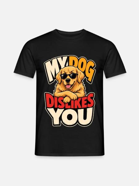 Golden Retriever - Männer T-Shirt - Schwarz