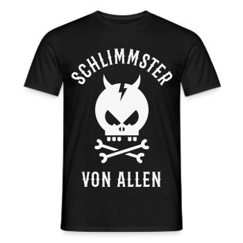 Schlimmster Von Allen (Teufel / Halloween / Böse) - Männer T-Shirt - Schwarz - Vorne - AI Model Male 178 light (178cm)