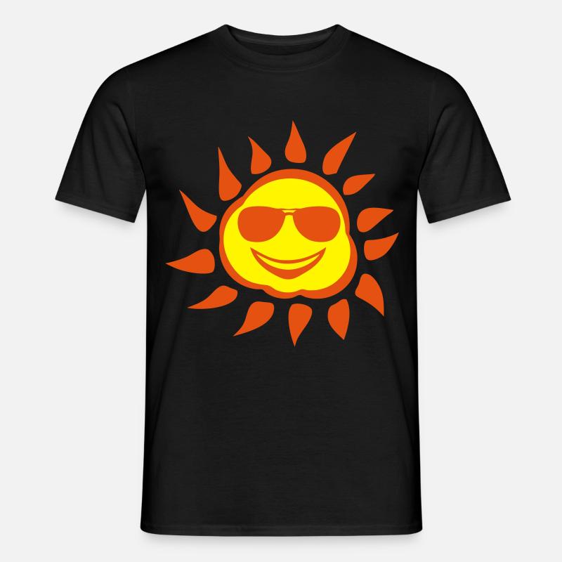 Sonne Lünette - Männer T-Shirt - Schwarz