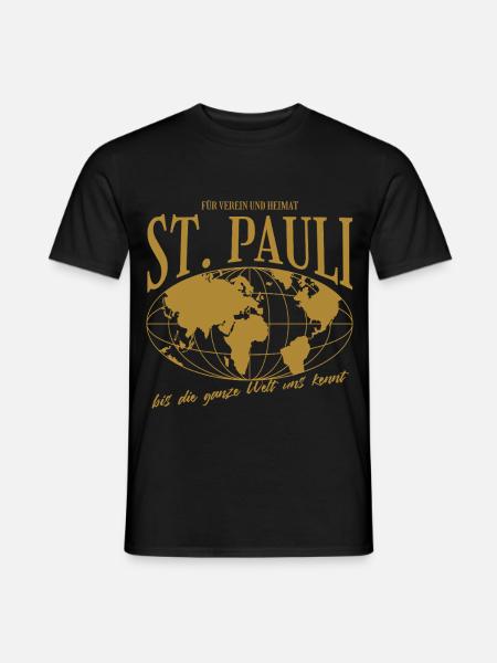 St. Pauli Home Pride Football Gift - Men's T-Shirt - black