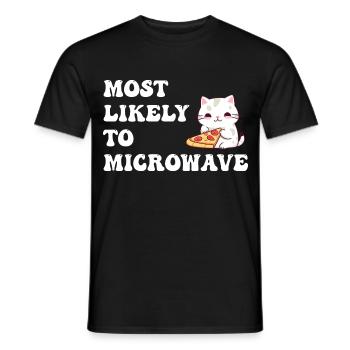 Most Likely To Microwave - Men's T-Shirt - black - Front - AI Model Male 178 light (178cm)