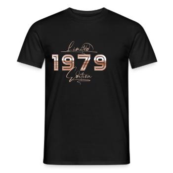 Limited 1979 Edition Retro Geburtstag Geschenk - Männer T-Shirt - Schwarz - Vorne - AI Model Male 178 light (178cm)