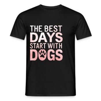 Cadeaux de maman chien pour femmes - T-shirt homme - noir - Devant - AI Model Male 178 light (178cm)