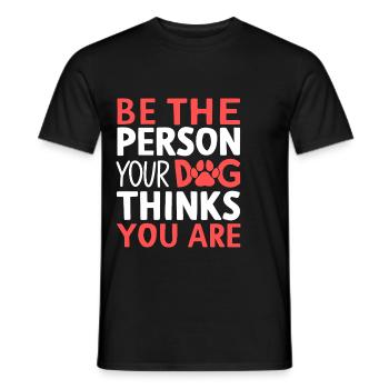 Dog Mom Gifts for Women - Männer T-Shirt - Schwarz - Vorne - AI Model Male 178 light (178cm)