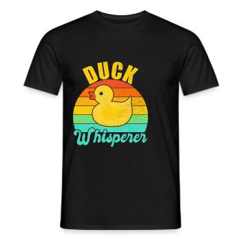 Duck Gifts for Duck Lovers - Männer T-Shirt - Schwarz - Vorne - AI Model Male 178 light (178cm)