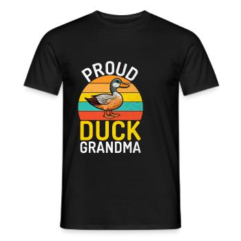 Cadeaux de canard pour les amateurs de canard - T-shirt homme - noir - Devant - AI Model Male 178 light (178cm)