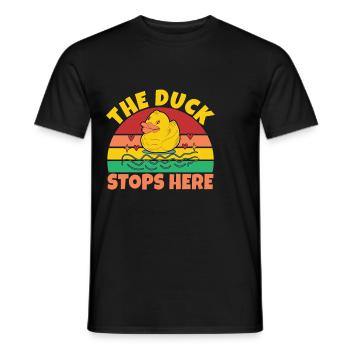 Duck Gifts for Duck Lovers - Men's T-Shirt - black - Front - AI Model Male 178 light (178cm)