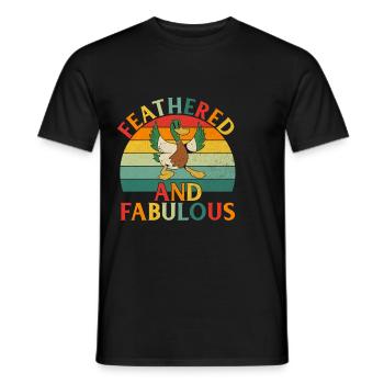 Cadeaux de canard pour les amateurs de canard - T-shirt homme - noir - Devant - AI Model Male 178 light (178cm)