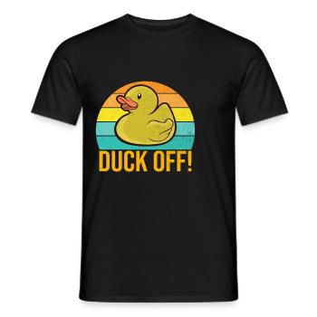 Duck Gifts for Duck Lovers - Men's T-Shirt - black - Front - AI Model Male 178 light (178cm)