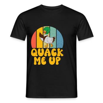 Cadeaux de canard pour les amateurs de canard - T-shirt homme - noir - Devant - AI Model Male 178 light (178cm)