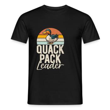 Cadeaux de canard pour les amateurs de canard - T-shirt homme - noir - Devant - AI Model Male 178 light (178cm)