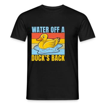 Cadeaux de canard pour les amateurs de canard - T-shirt homme - noir - Devant - AI Model Male 178 light (178cm)