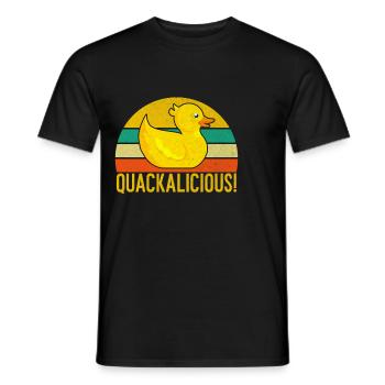 Cadeaux de canard pour les amateurs de canard - T-shirt homme - noir - Devant - AI Model Male 178 light (178cm)