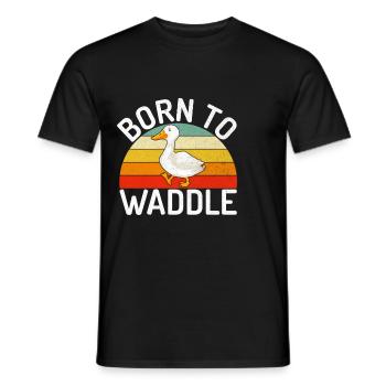 Duck Gifts for Duck Lovers - Men's T-Shirt - black - Front - AI Model Male 178 light (178cm)