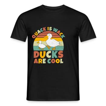 Cadeaux de canard pour les amateurs de canard - T-shirt homme - noir - Devant - AI Model Male 178 light (178cm)