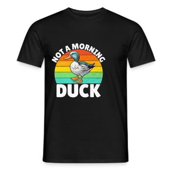 Duck Gifts for Duck Lovers - Men's T-Shirt - black - Front - AI Model Male 178 light (178cm)