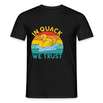 Cadeaux de canard pour les amateurs de canard - T-shirt homme - noir - Devant - AI Model Male 178 light (178cm)
