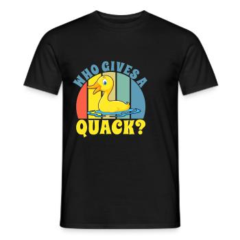 Duck Gifts for Duck Lovers - Men's T-Shirt - black - Front - AI Model Male 178 light (178cm)