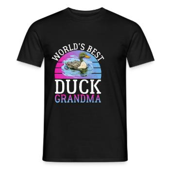 Cadeaux de canard pour les amateurs de canard - T-shirt homme - noir - Devant - AI Model Male 178 light (178cm)