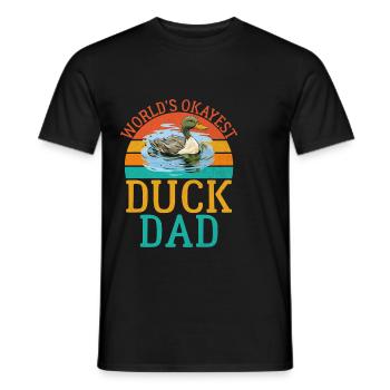 Cadeaux de canard pour les amateurs de canard - T-shirt homme - noir - Devant - AI Model Male 178 light (178cm)