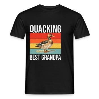 Cadeaux de canard pour les amateurs de canard - T-shirt homme - noir - Devant - AI Model Male 178 light (178cm)