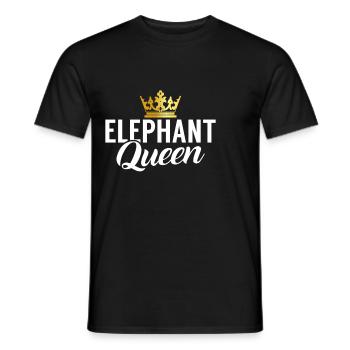 Cadeaux d’amoureux des éléphants - T-shirt homme - noir - Devant - AI Model Male 178 light (178cm)