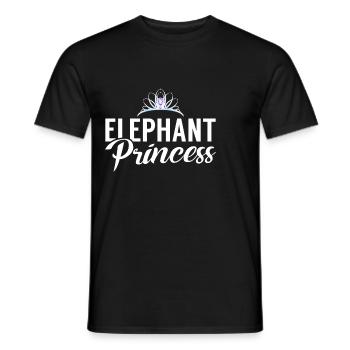 Cadeaux d’amoureux des éléphants - T-shirt homme - noir - Devant - AI Model Male 178 light (178cm)