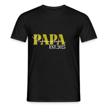 Papa Sonnenschein 2025 Bestes Geschenk - Männer T-Shirt - Schwarz - Vorne - AI Model Male 178 light (178cm)
